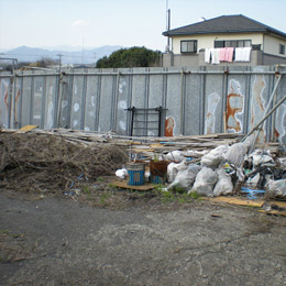 神奈川県厚木市 建設会社資材置き場整理